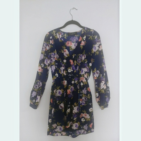 AKIRA Dresses & Skirts - Wrap Dress in Navy